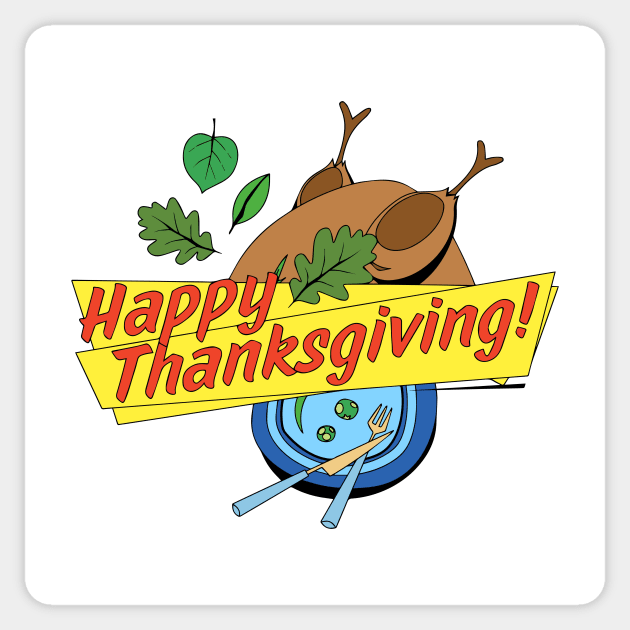 Thanksgiving 29 (Style:1) Sticker by luminousstore